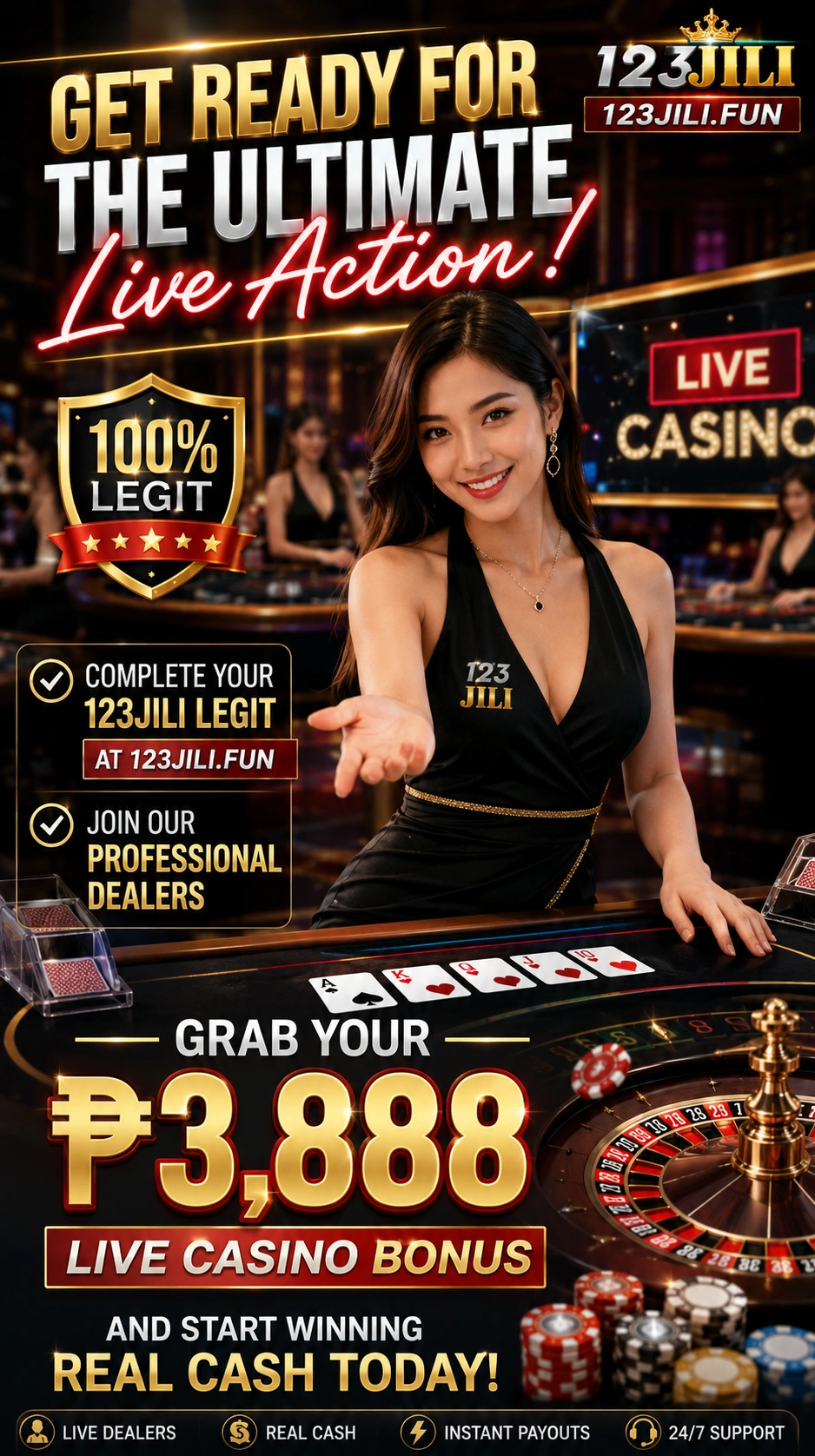 Transparent live casino navigation